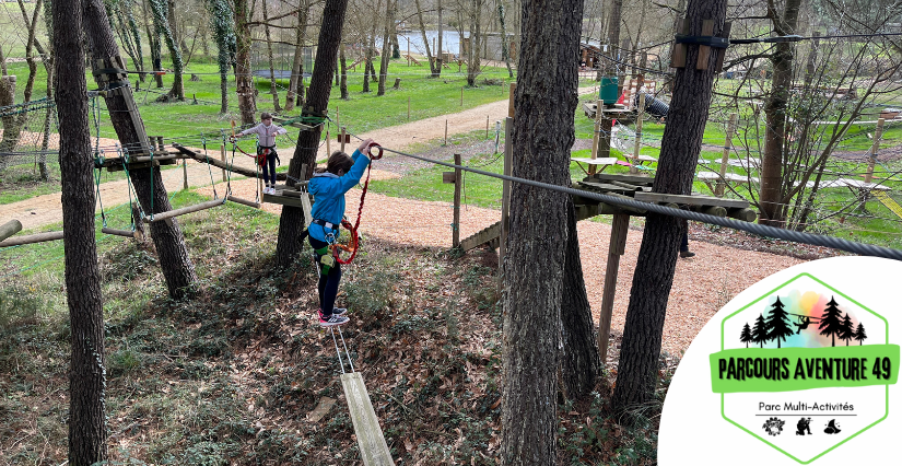 Parcours Aventure 49, accrobranche et escape game nature à 30 minutes d'Angers