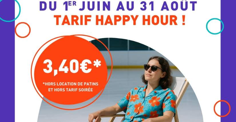 Profitez du tarif Happy Hour à Angers Iceparc 