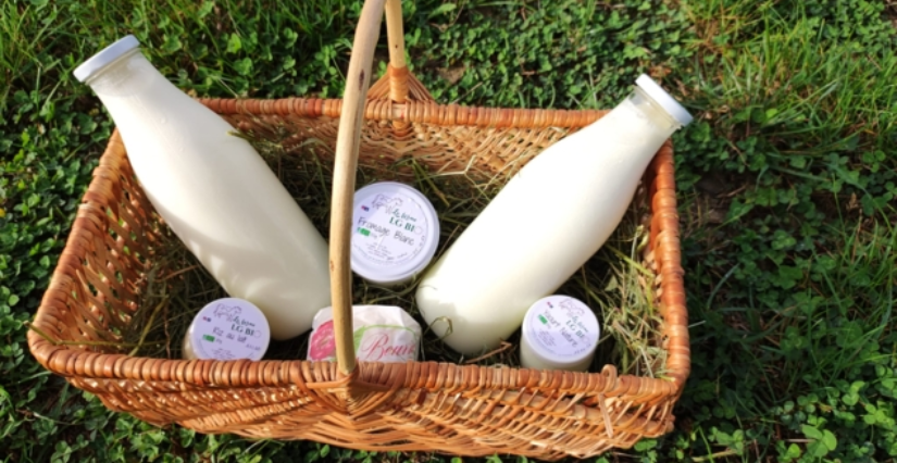 Visite et atelier à la ferme LG Bio à Ombrée d'Anjou, dans le cadre du Printemps à la ferme