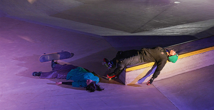 Spectacle "Youth is not a crime !", avec le THV, au skatepark de Saint-Barthélémy-d'Anjou