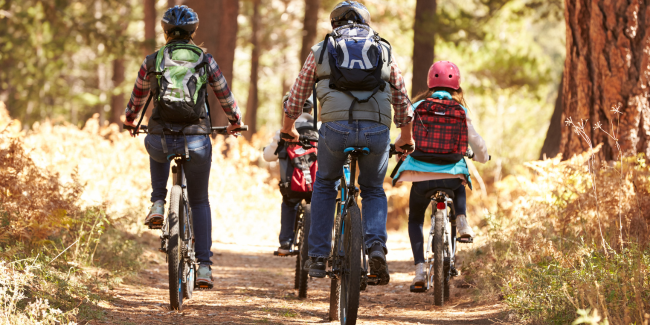 Sortie VTT nature en famille au Lac de Maine Angers