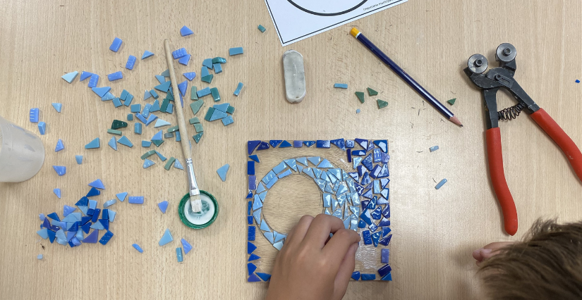 Jeu de tesselles, atelier au Repaire Urbain à Angers