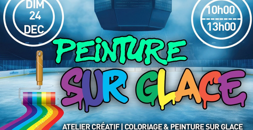 Peinture sur glace à l'IceParc à Angers