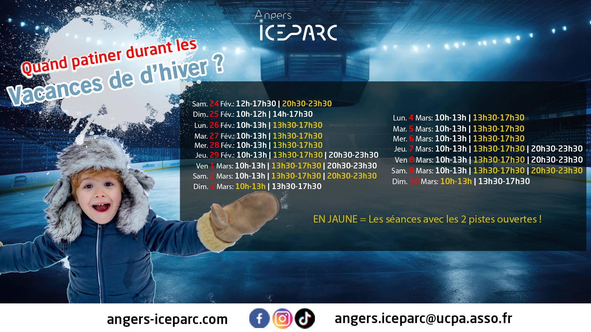 Profitez de l'ICEPARC Angers pendant les vacances d'Hiver