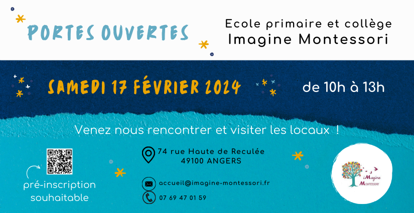 Portes ouvertes de l'école et du collège Imagine-Montessori à Angers