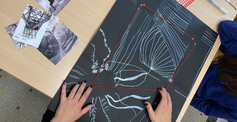 Ombres et lumières, un regard sur le patrimoine de l'Anjou, atelier à l'artothèque d'Angers