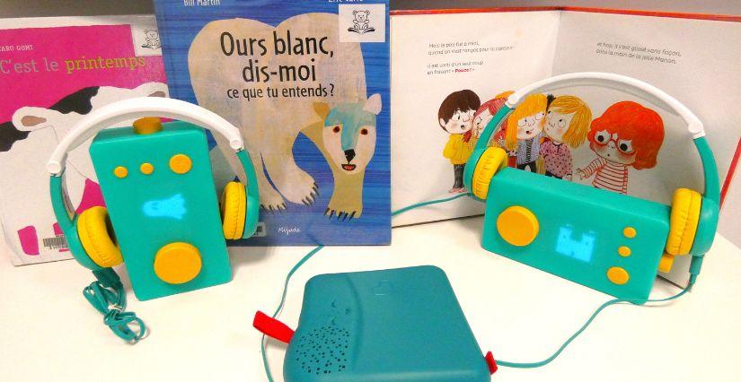 "Écoute des histoires avec Lunii et Bookinou", lecture tout-petits à la Bibliothèque-ludothèque Monplaisir d'Angers