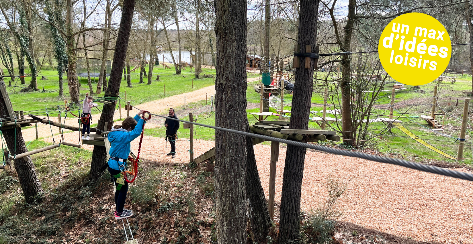 Passez une journée sportive à l'accrobranche Parcours Aventure 49 !