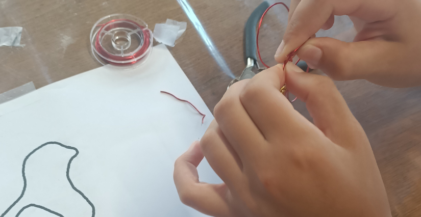 Les petits apprentis, atelier ferronnerie au Musée des Métiers