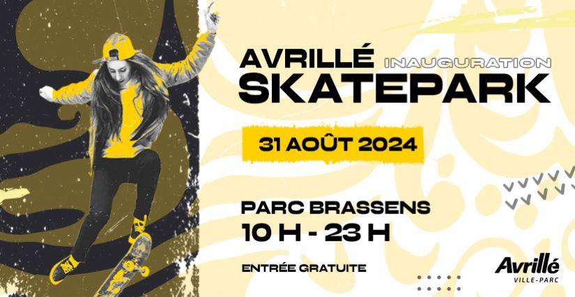 Inauguration du nouveau skatepark au Parc George Brassens à Avrillé