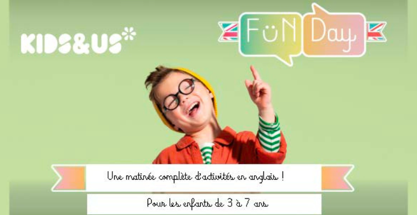 "FunDay", matinée immersive en anglais avec Kids&Us Angers Sud