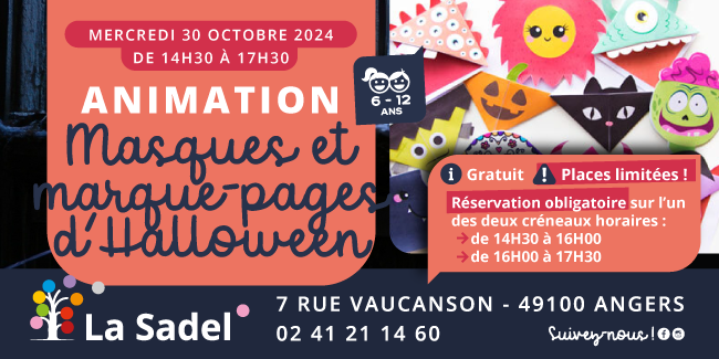 Animation d'Halloween à la Sadel Angers