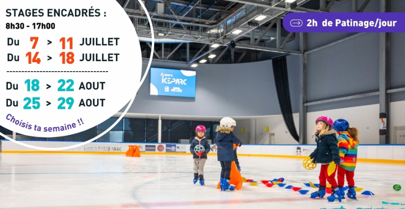 Un été glacé, stage de patinage pour les enfants à l'Iceparc à Angers