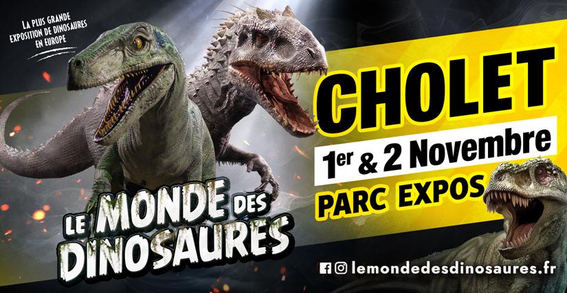 L'exposition le Monde des Dinosaures débarque au Parc Expo de la Meilleraie de Cholet