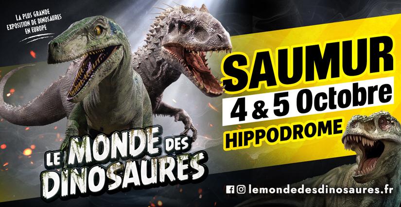 L'exposition le Monde des Dinosaures débarque à l'Hippodrome de Verrie à Saumur