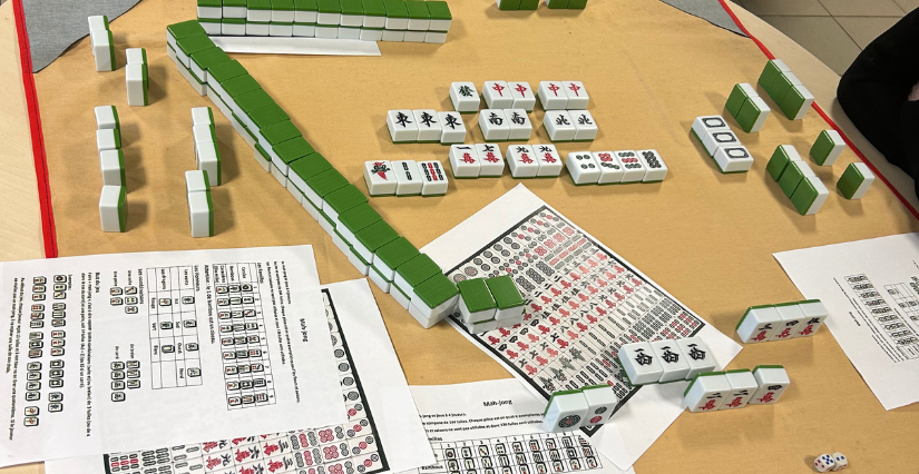 Atelier d'initiation, Mahjong à l'Institut Confucius d'Angers