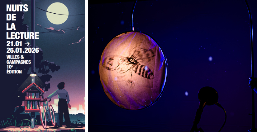 Spectacle "L'étoile de Philomène", dans le cadre des Nuits de la lecture, à la Bibliothèque Roseraie à Angers