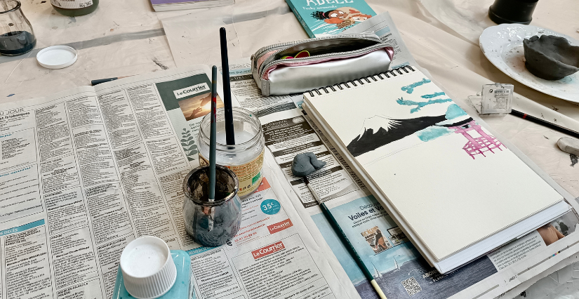 Stage d'arts plastiques avec l'Atelier du Regard à Angers