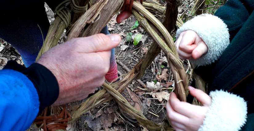Balades vannerie buissonnière en famille avec Les Pieds Anjoués
