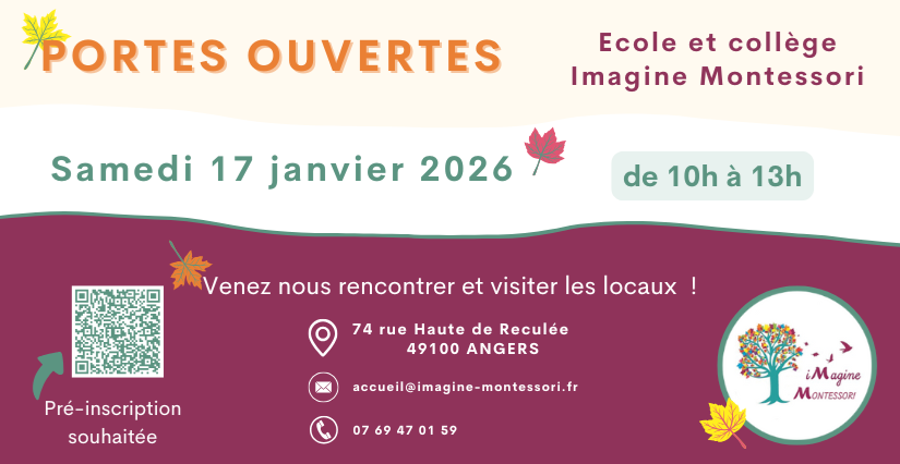 Portes ouvertes de l'école et du collège Imagine-Montessori à Angers