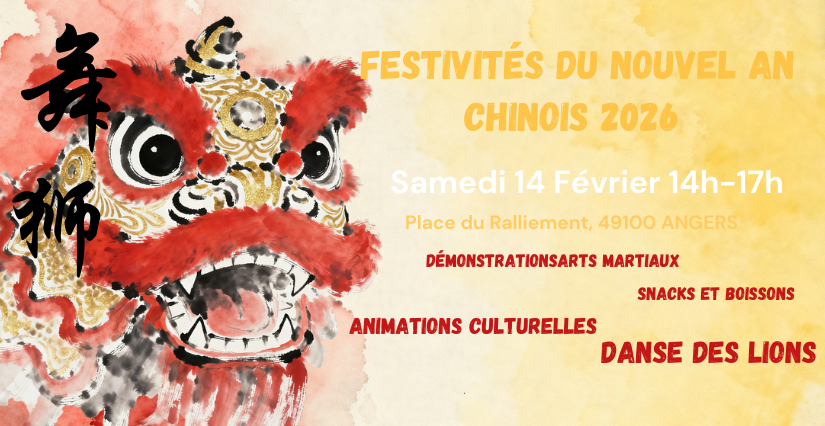 Festivités du Nouvel an chinois 2026 avec l'Institut Confucius d'Angers