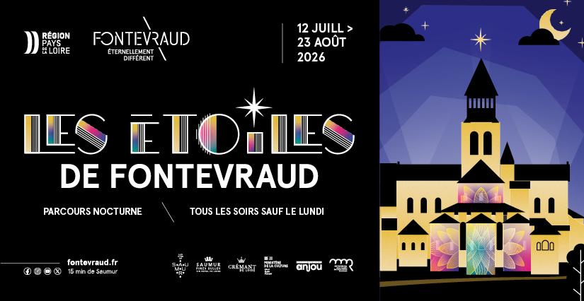 "Les Étoiles de Fontevraud", parcours nocturne en famille à l'Abbaye Royale