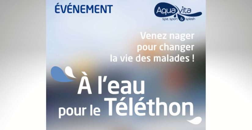 Événement Téléthon 2026 à la piscine Aquavita à Angers