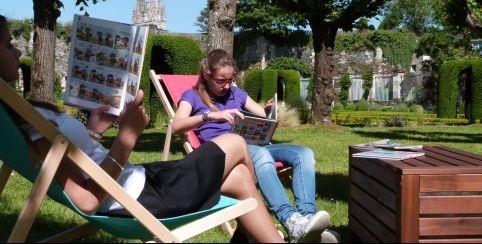 Le coin détente, animation au Château d'Angers